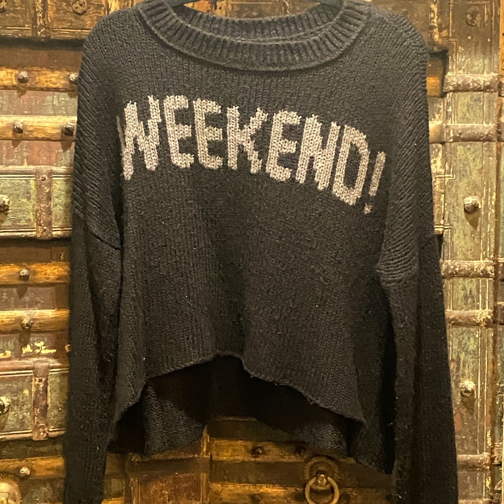 Super rare WoodenShips “ weekend “ black sweater